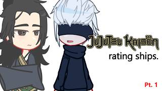 JJK reacting to ships (w/ canon reactions)  -  JJK x Gacha Club  -  1/2  -  Lilac Amethyst