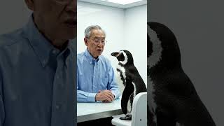 Quick talk with penguin 🐧❤️👨🏼‍🦳#shorts #ai #viral #fyp #trending #edit #aivideo #whowins