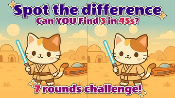 Spot the 3 Differences in 45 Seconds?! 😻 7 Cozy Puzzles To Challenge Yourself