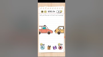 Brain test level 274 Why is the car in front not moving? Walkthrough