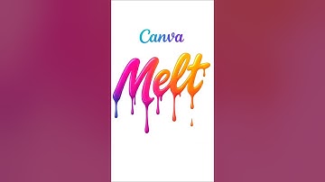 How to Make Dripping Text in Canva with AI #canva