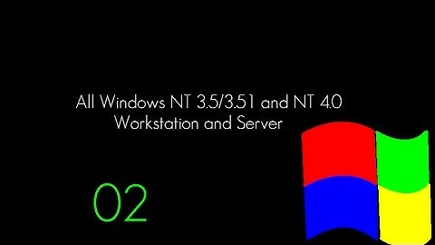 All Windows NT 3.5/3.51 and NT 4.0 Workstation and Server Sounds Part 2 (H. 2020 Uploaded)