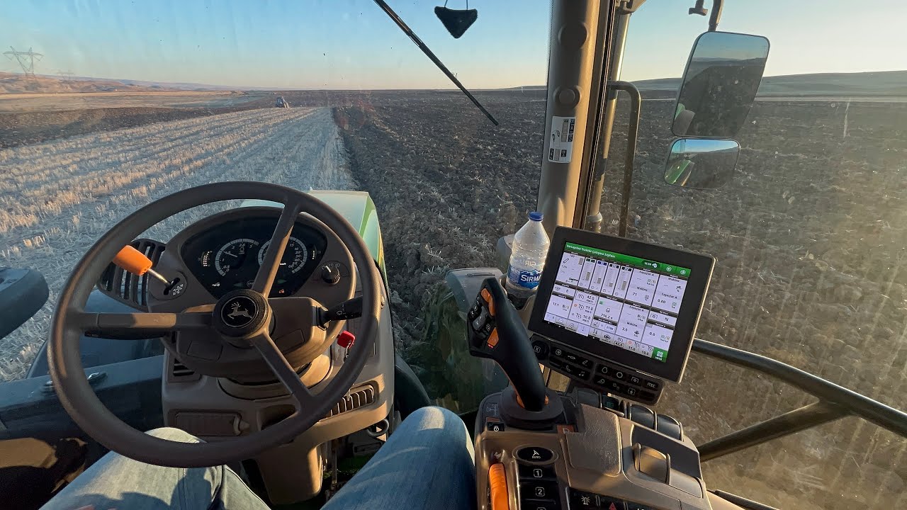 JOHN DEERE 6120R - NEW HOLLAND TD85D ile gündüz gece sürüm!!!