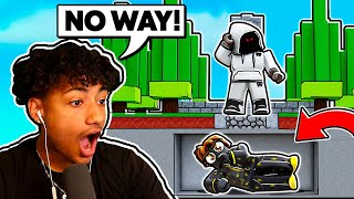 I Snuck Into a YouTubers HIDE AND SEEK…(Roblox BedWars)