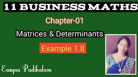 11 Business maths example 1.8 - easy to understand