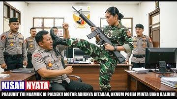 GEGER !! PRAJURIT TNI NGAMUK!! POLSEK DIKEROYOK GARA-GARA ADIKNYA DIPALAK POLISI
