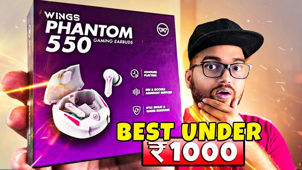 Gaming Earbuds Under 1000 Wings Phantom 550 Review and Unboxing YouTube