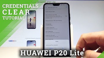How to Clear Credentials in HUAWEI P20 Lite - Remove All Certificates |HardReset.Info