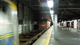 貨物列車 EF510 13号機［富］牽引 3098レ 日本海縦貫線（北陸本線） 高速通過　福井駅