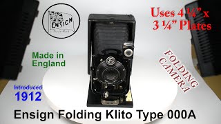 Download lagu 1912 Ensign Folding Klito Type 000A - Folding Camera