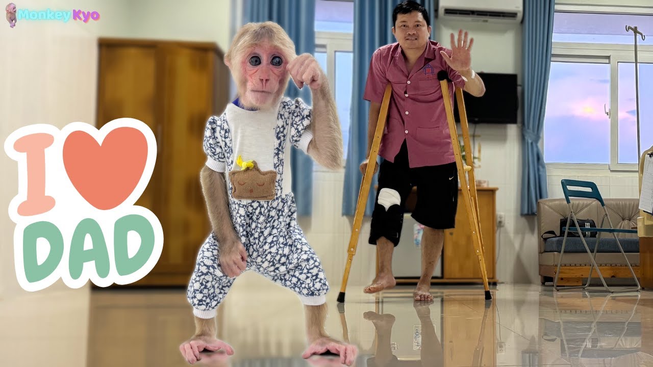 You'll Burst Into Tears Seeing Kyo the Monkey Do This for Her Dad!