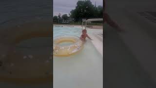 autism mom swimming with a float lol