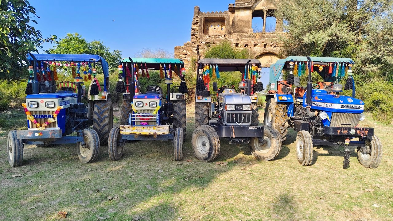 Tractors Power Test in Deep Sand | sonalika Sikander Eicher 548 Swaraj 744 Swaraj 742 XT