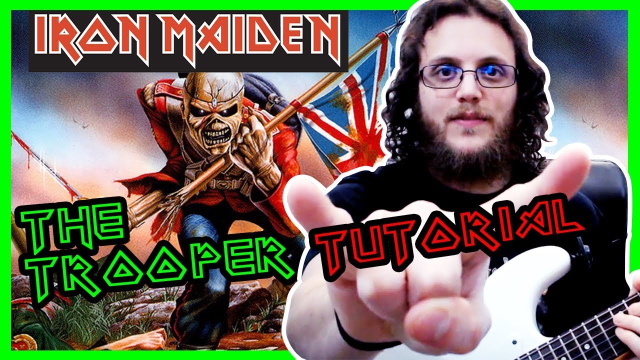Tutorial chitarra e tab the trooper iron maiden come suonare il