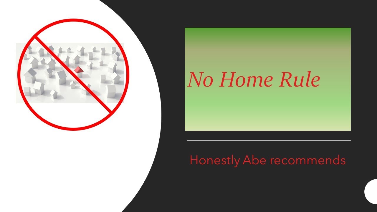 Honestly Abe says no home rule YouTube