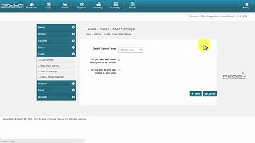 Reach ERP Software I Version 4 - How To Use Sales Order Settings Tab?