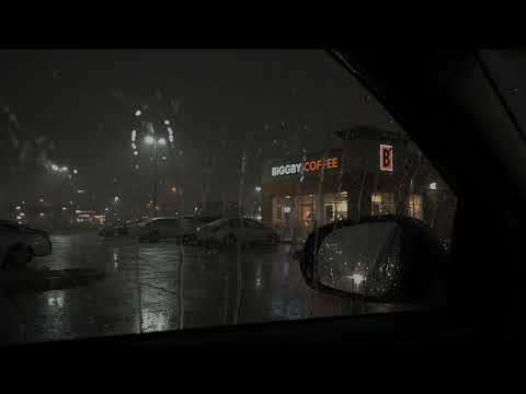 Calming Storm Heavy Rain & Thunder on Car Window - Relieve Anxiety, Calm Your Mind, White Noise