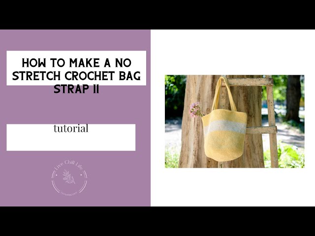 The Secret to Crochet Handles that WON'T Stretch! 