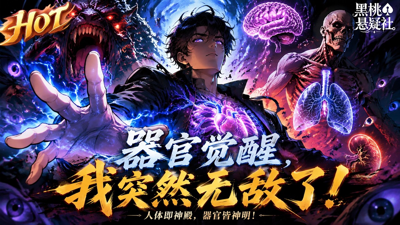The hottest collection! "Organ Awakening, I Suddenly Became Invincible": The era of nationwide organ awakening has arrived, everyone awakens ordinary talents, my five senses and six organs are all divine, my exclusive heaven-defying abilities erupt, instantly overwhelming the entire arena! #热血 #玄幻 #科幻 #都市 #爽文 #逆袭 #黑桃悬疑社