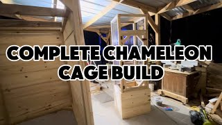 Complete Chameleon Cage Build, Cheap & Easy To Build Reptile Cage Man Builds Chameleon