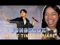 Jungkook of BTS "Live At Times Square" | Jungkook Bias FIRST TIME reaction 😍😍