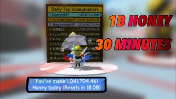 I MADE 1 BILLION HONEY IN 30 MINUTES!! | BEE SWARM SIMULATOR | ROBLOX
