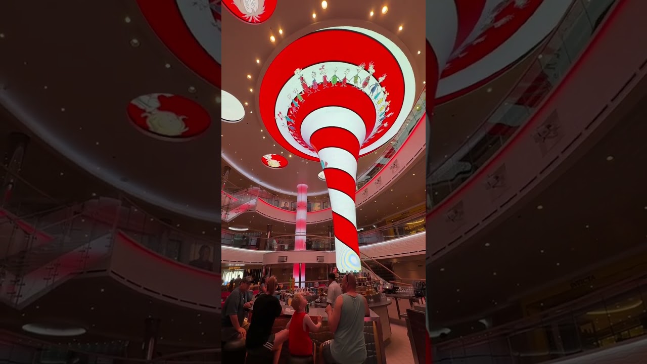 “Seuss at Sea” Carnival Horizon atrium #fyf #cruise #carnivalhorizon #fyp #carnival