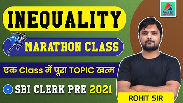 SBI Clerk Reasoning Classes | Maths Marathon | Inequality Reasoning Concept | Reasoning By Rohit Sir