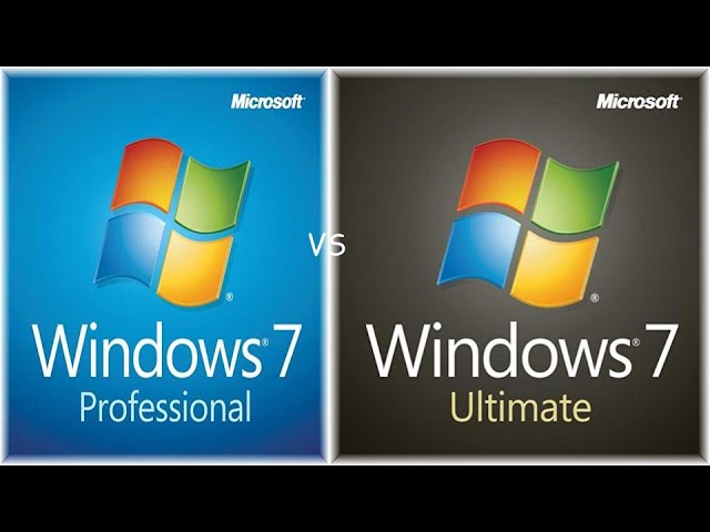 alegría religión prima Windows 7 Professional vs Ultimate Comparison! - YouTube