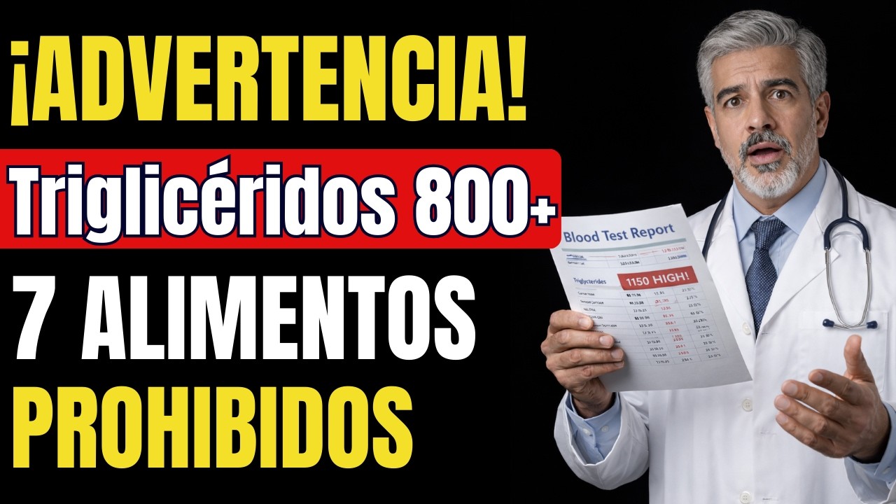 7 ALIMENTOS PROHIBIDOS Que DISPARAN TRIGLICÉRIDOS (INFARTO) | Y Los 7 MEJORES Que Los BAJAN RÁPIDO