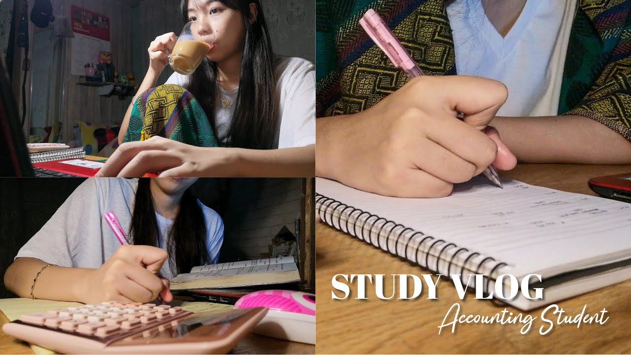 study vlog 📚 sleepless nights & lots of studying 🌝 | Accounting Student