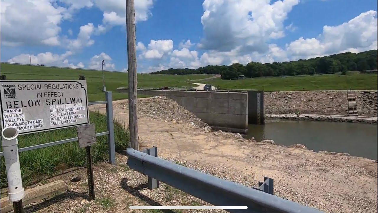 Hillsdale Lake Spillway Fishing For Big Fish YouTube
