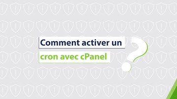 Comment activer un cron avec cPanel ?