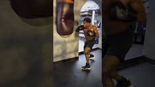 Devin Haney blasting the heavy bag ahead of his next fight 💥