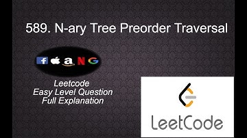 589 N-ary Tree Preorder Traversal | Leetcode Easy Level Questions Complete Playlist Solution in Py3