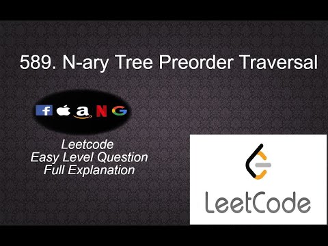 589 N-ary Tree Preorder Traversal | Leetcode Easy Level Questions Complete Playlist Solution in Py3