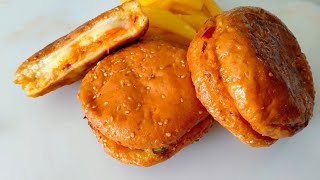 Crispy Crunchy Kurkure Burger || burger recipe || My Kitchen