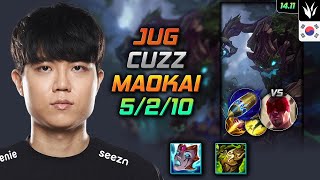 Maokai Jungle Build Cuzz Liandry's Torment First Strike  LOL KR Challenger Patch 14.11