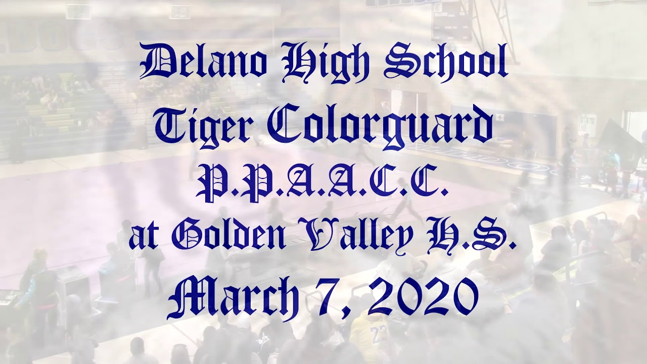 Delano High School Drumline And Colorguard 03 07 20 Youtube