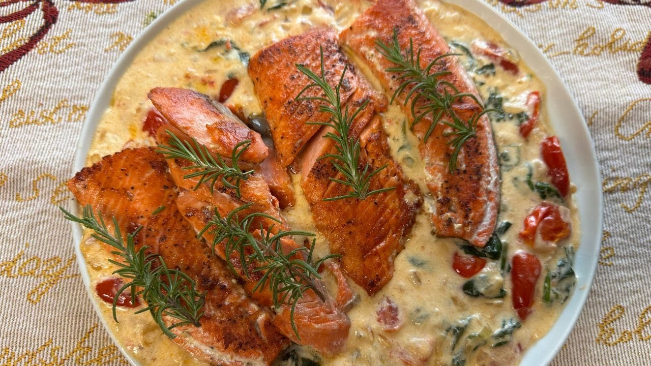 SALMON CON ESPINACAS CREMOSO
