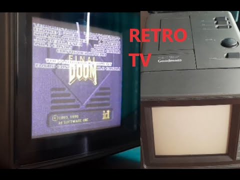 テレビ vango Goodmans C600 portable TV, vintage tech for retro gaming