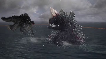GODZILLA PS4: SpaceGodzilla vs Type-3 Kiryu vs Godzilla 2014