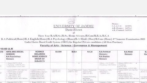 Jammu University Fresh Update. 😡😡😡😡🥺🥺😭🥺 Ug/PG. 2nd 4th 6th ist 3rd 5th
