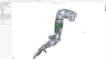 #CAD #model #3dprinted #robot #arm