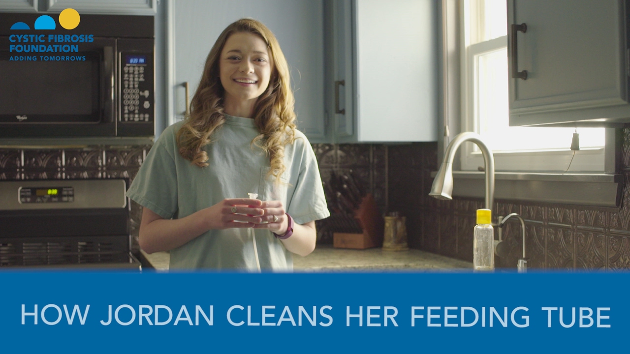 CF Foundation | How Jordan Cleans Her Feeding Tube