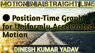 3.10 Motion in a Straight Line |Position-Time Graph for Uniformly Accelerated Motion | 11th Physics
