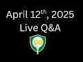 Masters Saturday Live! Let's do a Q&A!