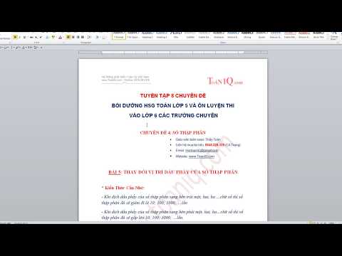 Video Toán lớp 5 nâng cao - Chuyên đề số thập phân - Thay... - YouTube