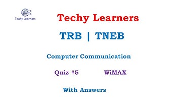 Computer Communication | Computer  network Quiz #5 for TRB | TNEB