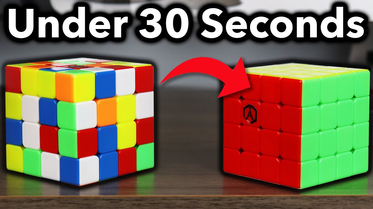 How To Solve A 4x4 Rubik s Cube In UNDER 30 SECONDS YouTube
